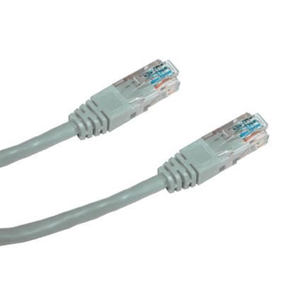 Patch kabel DATACOM UTP cat5.e 3 m křížený šedý