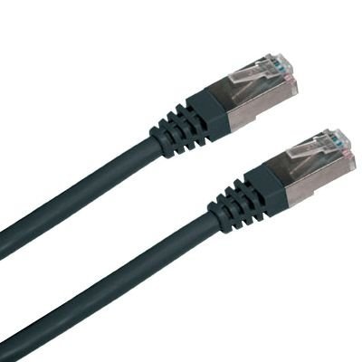 Patch kabel DATACOM FTP cat.5e 0,5 m černý