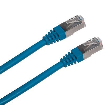 Patch kabel DATACOM FTP cat.5e 0,5 m modrý