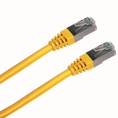 Patch kabel DATACOM FTP cat.5e 0,5 m žlutý