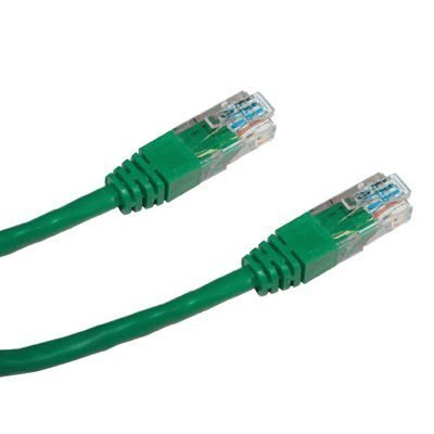 Patch kabel DATACOM UTP cat.6 0,25 m zelený