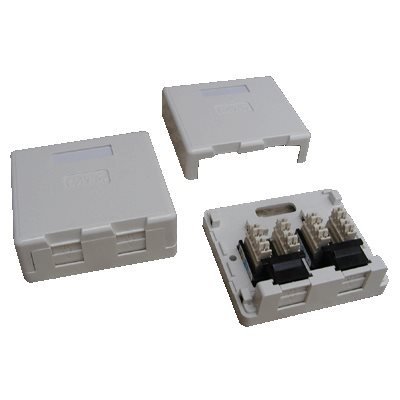 Datová zásuvka DATACOM UTP cat.5e 2x RJ45