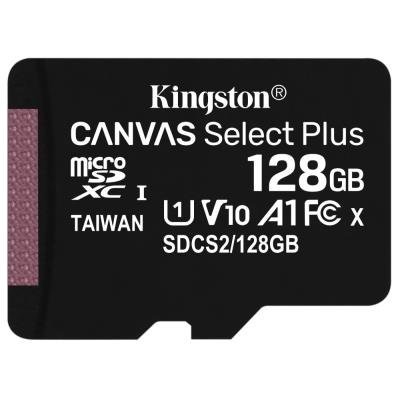 KINGSTON Canvas Select Plus 128GB microSD / UHS-I / CL10 / bez adaptéru