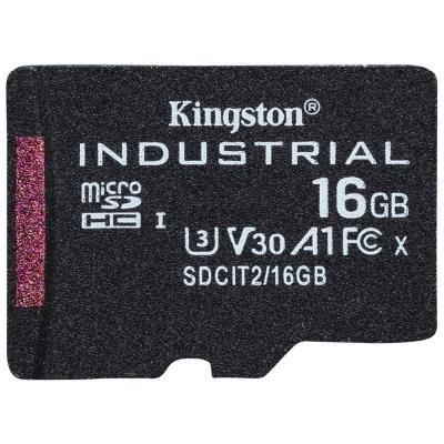 KINGSTON 16GB microSDHC / Industrial Temp / UHS-I / U3 / bez adaptéru