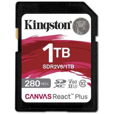 KINGSTON Canvas React Plus 1TB SDXC / UHS-II / U3 / V60 / 280R/100W / Full HD/4K