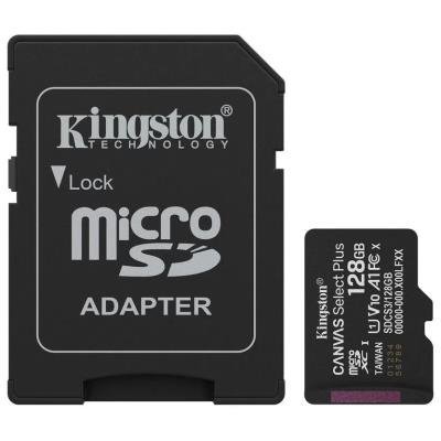 Kingston Canvas Select Plus Gen3 microSDXC 128GB + SD adaptér