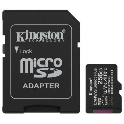 Kingston Canvas Select Plus Gen3 microSDXC 256GB + SD adaptér