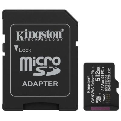 Kingston Canvas Select Plus Gen3 microSDXC 512GB + SD adaptér
