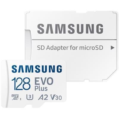 SAMSUNG EVO Plus 2024MicroSDXC 128GB + SD Adapter / CL10 UHS-I U3 / A2 / V30 