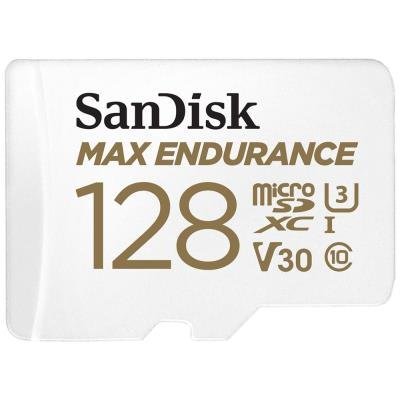 SanDisk MAX ENDURANCE microSDXC 128GB + SD adaptér