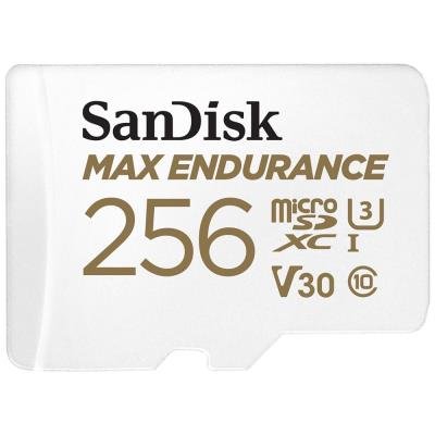 SanDisk MAX ENDURANCE microSDXC 256GB + SD adaptér