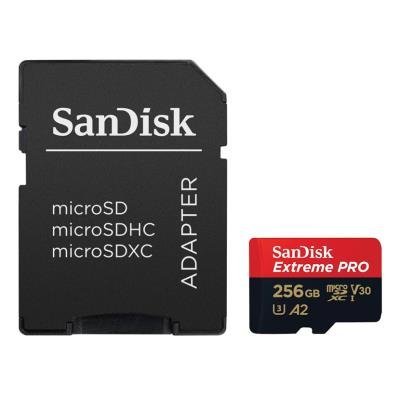 SanDisk Extreme PRO microSDXC 256GB + SD adaptér a 2 roky RescuePRO