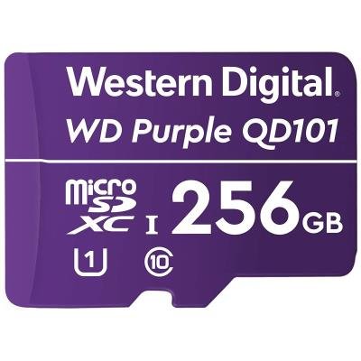 WD PURPLE 256GB MicroSDXC QD101 / WDD256G1P0C / CL10 / U1 /