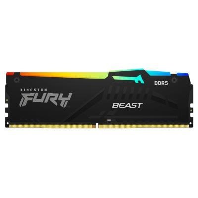 KINGSTON FURY Beast Black RGB 8GB DDR5 4800MT/s / CL38 / DIMM 