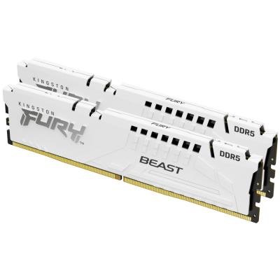 KINGSTON FURY Beast White XMP 64GB DDR5 6000MT/s / CL40 / DIMM / Kit 2x 32GB