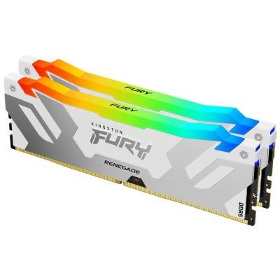KINGSTON FURY Renegade White RGB XMP 32GB DDR5 6000MT/s / CL32 / DIMM / Kit 2x 16GB