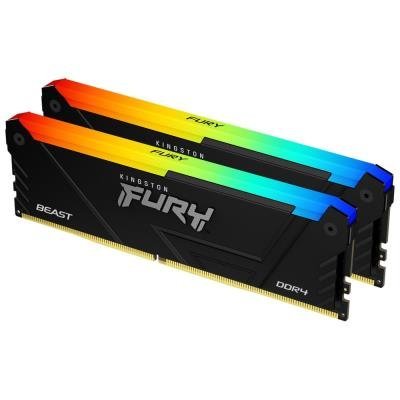 KINGSTON FURY Beast RGB 32GB DDR4 2666MT/s / DIMM / CL16 / 1Gx8 / KIT 2x 16GB