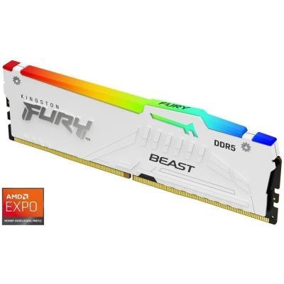 Kingston Fury Beast White RGB EXPO DDR5 16GB 6000MT/s