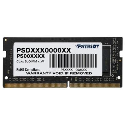 PATRIOT Signature 8GB DDR4 3200MT/s / SO-DIMM / CL22 / 1,2V