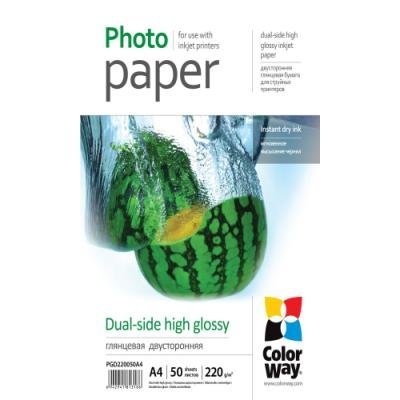 Fotopapír ColorWay Dual-side High Glossy A4 50 ks
