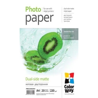 Fotopapír ColorWay Dual-side Matte A4 20 ks