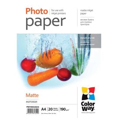 Fotopapír ColorWay Matte A4 20 ks