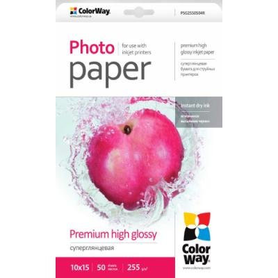 COLORWAY fotopapír/ premium high glossy 255g/m2, 10x15/ 50 kusů