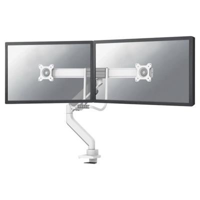 Neomounts DS75-450WH2 /Držák displeje/na stůl/17-32"/svorka+průchodka/VESA 100X100/nosn.2x8kg/plyn. píst/2 displeje/bílý