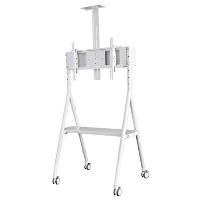 Neomounts NS-M1500WHITE / Mobile Flat Screen Floor Stand (height: 110 - 144 cm) / White