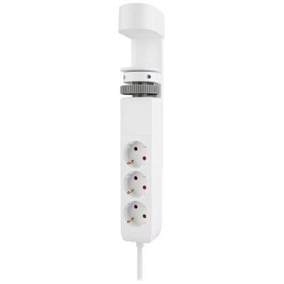 Neomounts DS22-840WH6  VOLT Desk Clamp socket with Quick-charge USB Ports, 3x type-F 230V, 1x USB-A 18W, 2x USB-C 20W