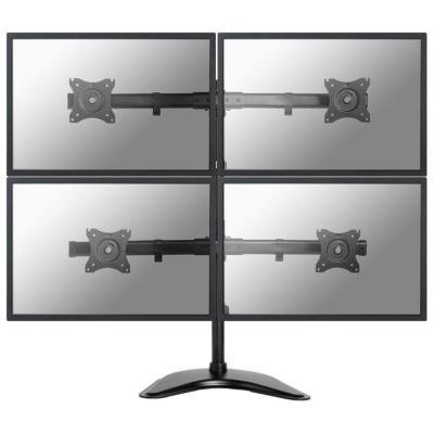 Neomounts Select  NM-D335D4BLACK / Flat Screen Desk mount (10-27") desk clamp/stand/grommet / Black