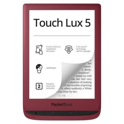PocketBook 628 Touch Lux 5 červená