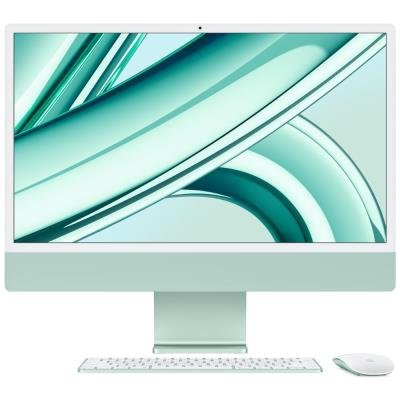 Apple iMac 24''with Retina 4.5K display:M3 chip with 8-core CPU and 8-core GPU, 256GB SSD - Green