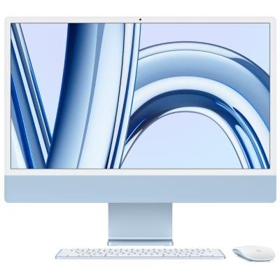 Apple iMac 24''with Retina 4.5K display:M3 chip with 8-core CPU and 8-core GPU, 256GB SSD - Blue