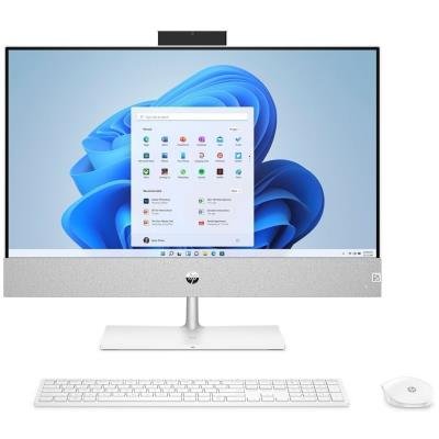 HP Pavilion 24-ca0000nc/ AiO/ Ryzen 5 5500U/ 16GB DDR4/ 512GB SSD/ Radeon™ Integrated/ 24" FHD/ W11H/ bílý/ kbd+myš