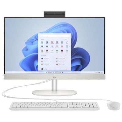 HP 24-cr0002nc/ AiO/ Ryzen 5 7520U/ 16GB DDR5/ 512GB SSD/ Radeon™ Integrated/ 23,8" FHD,matný/  W11H/  kbd+myš/ bílý