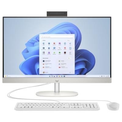 HP 27-cr0001nc/ AiO/ Ryzen 5 7520U/ 16GB DDR5/ 512GB SSD/ AMD Integrated/ 27" FHD,matný/ W11H/ kbd+myš/ bílý