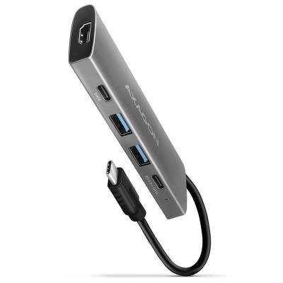 AXAGON hub USB-C / HMC-5G2 / USB 3.2 Gen2 / 2x USB-C / 2X USB-A / 1x HDMI / 4k/60 / 100W PD / 0,1m