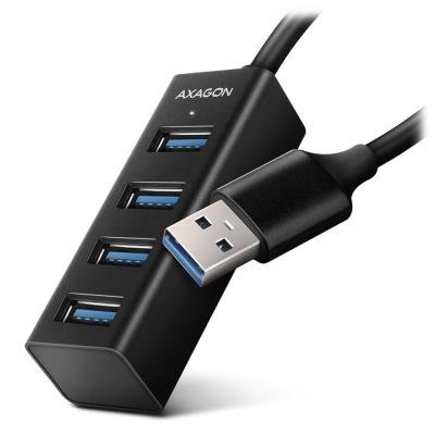 AXAGON MINI hub USB-A / HUE-M1AL / USB 3.2 Gen1 / 4x USB-A / kovové tělo / 1,2m
