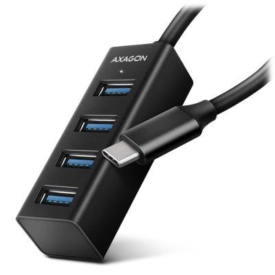 AXAGON MINI hub USB-C / HUE-M1C / USB 3.2 Gen1 / 4x USB-A / kovové tělo / 0,2m