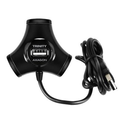 AXAGON TRINITY hub USB-A / HUE-X3B / USB 2.0 / 4x USB-A / 1,2m