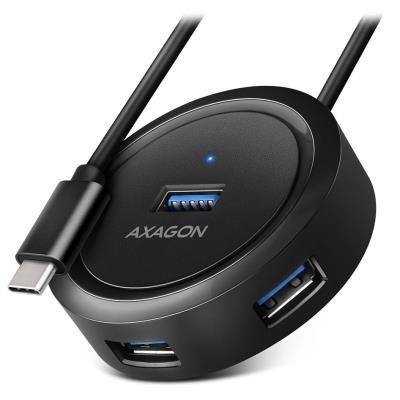 AXAGON hub USB-C / HUE-P1C / USB 3.2 Gen1 / 4x USB-A / 0,3m