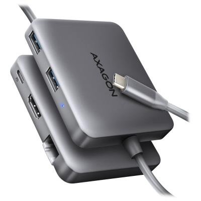 AXAGON multi hub USB-C / HMC-5HL / USB 3.2 Gen1 / 1x PD / 1x HDMI / 1x USB-C / 2x USB-A / RJ-45 / 20cm