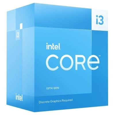 INTEL Core i3-13100F / Raptor Lake / LGA1700 / max. 4,5GHz / 4C/8T / 12MB / 58W TDP / bez VGA / BOX