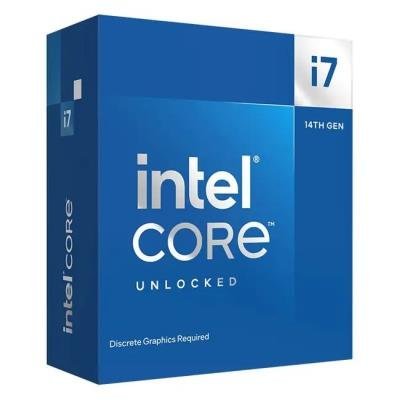 INTEL Core i7-14700KF / Raptor Lake R / LGA1700 / max. 5,6GHz / 8P+12E/28T / 33MB / 125W TDP / bez VGA / BOX bez chladiče
