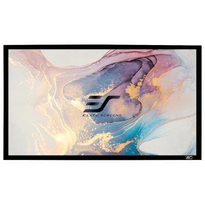 ELITE SCREENS plátno v pevném rámu 92" (233,7 cm)/ 16:9/ 114,5 x 203,7 cm/ Gain 1,1/ rám černý 6 cm