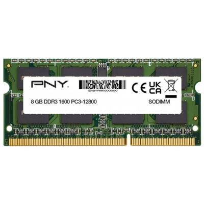 PNY 8GB DDR3 1600MHz / SO-DIMM / CL11 / 1,35V