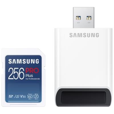 Samsung PRO Plus SDXC 256GB + USB adaptér