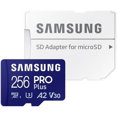 Samsung PRO Plus microSDXC 256GB + SD adaptér