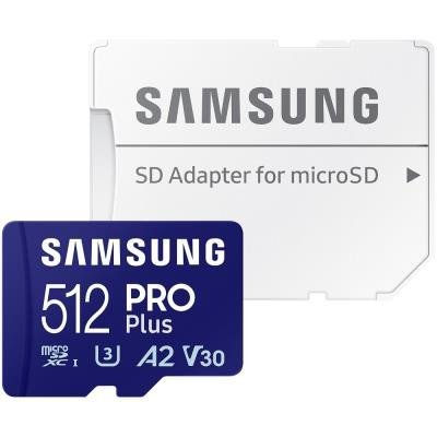 Samsung PRO Plus microSDXC 512GB + SD adaptér